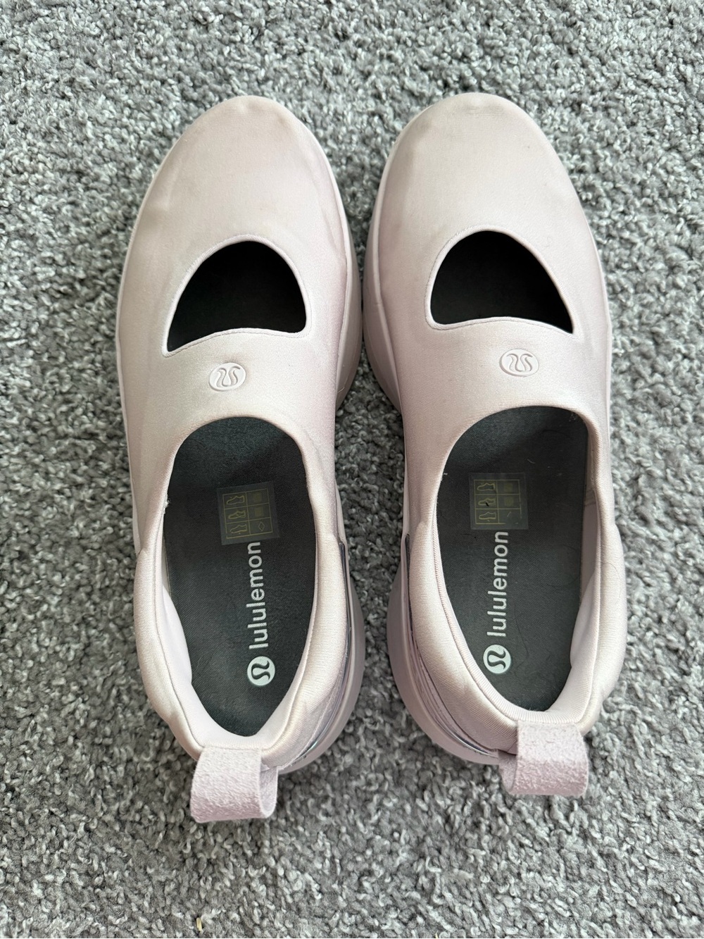 lululemon athletica Blush Pink Slip-On Mary Jane Flats